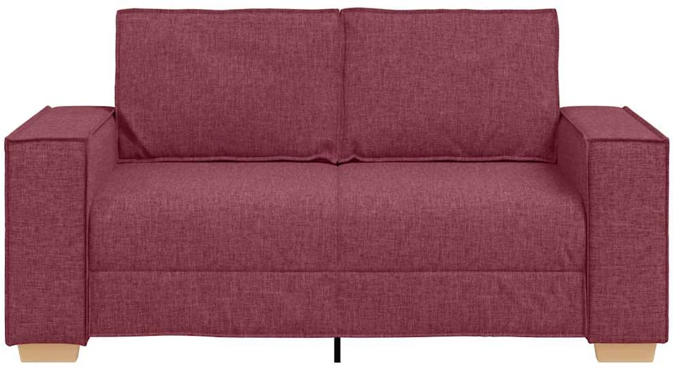 Dvivietė sofa, vyno raudonumo, 160x78x84 cm, audinys