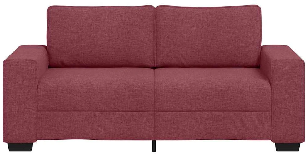 Dvivietė sofa, vyno raudonumo, 180x77x82 cm, audinys