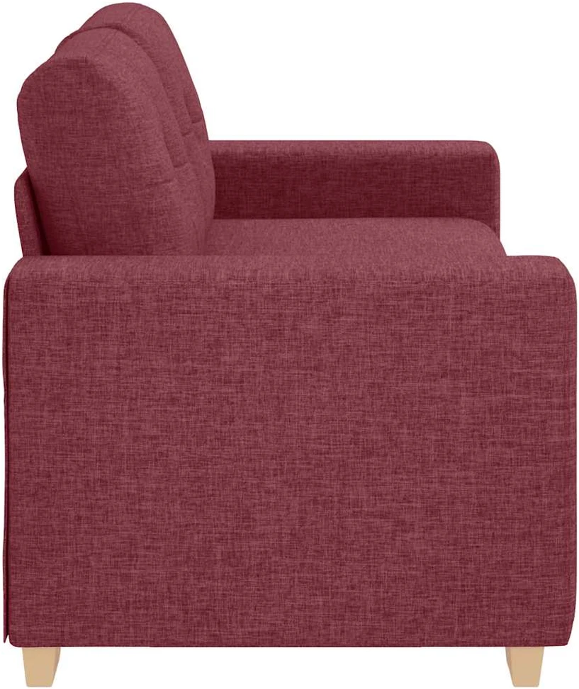 Dvivietė sofa, vyno raudonumo, 180x77x82 cm, audinys