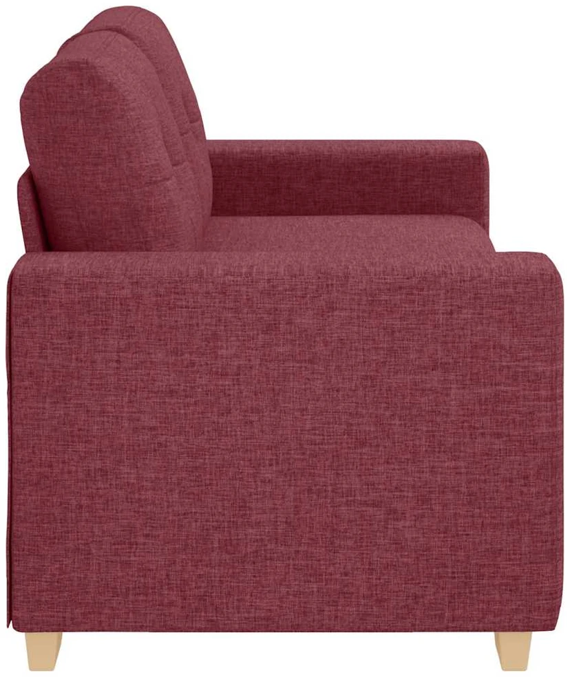 Dvivietė sofa, vyno raudonumo, 180x77x82 cm, audinys
