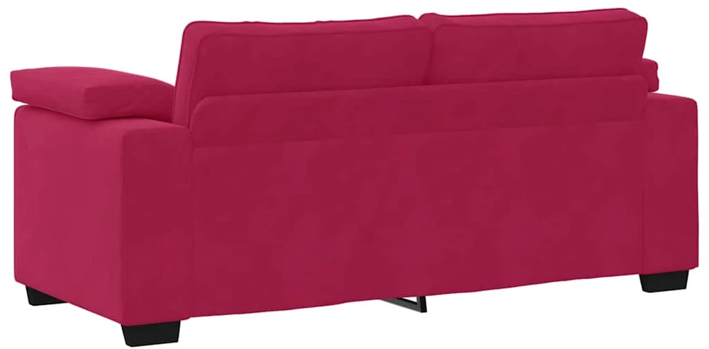 Dvivietė sofa, vyno raudonumo, 180x77x82 cm, aksominė