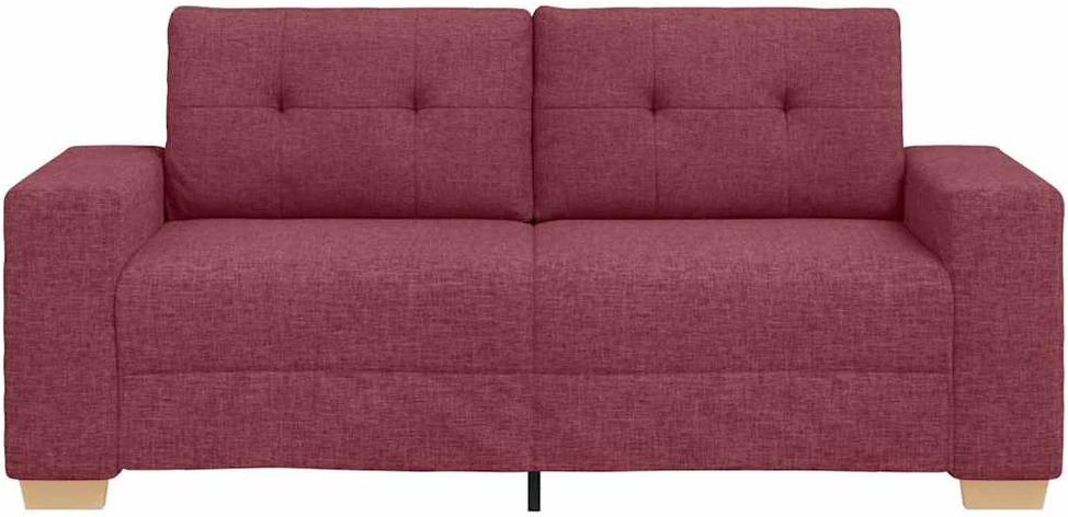 Dvivietė sofa, vyno raudonumo, 180x77x82 cm, audinys
