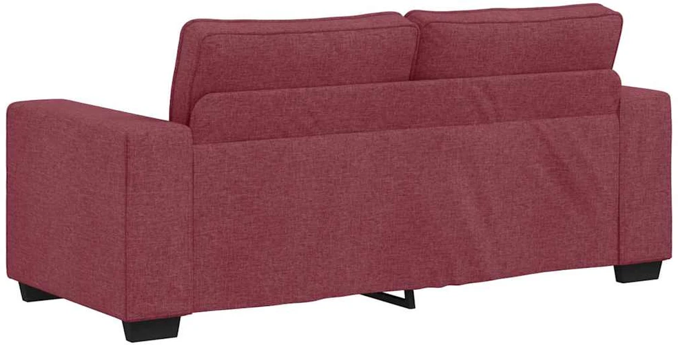 Dvivietė sofa, vyno raudonumo, 180x77x82 cm, audinys