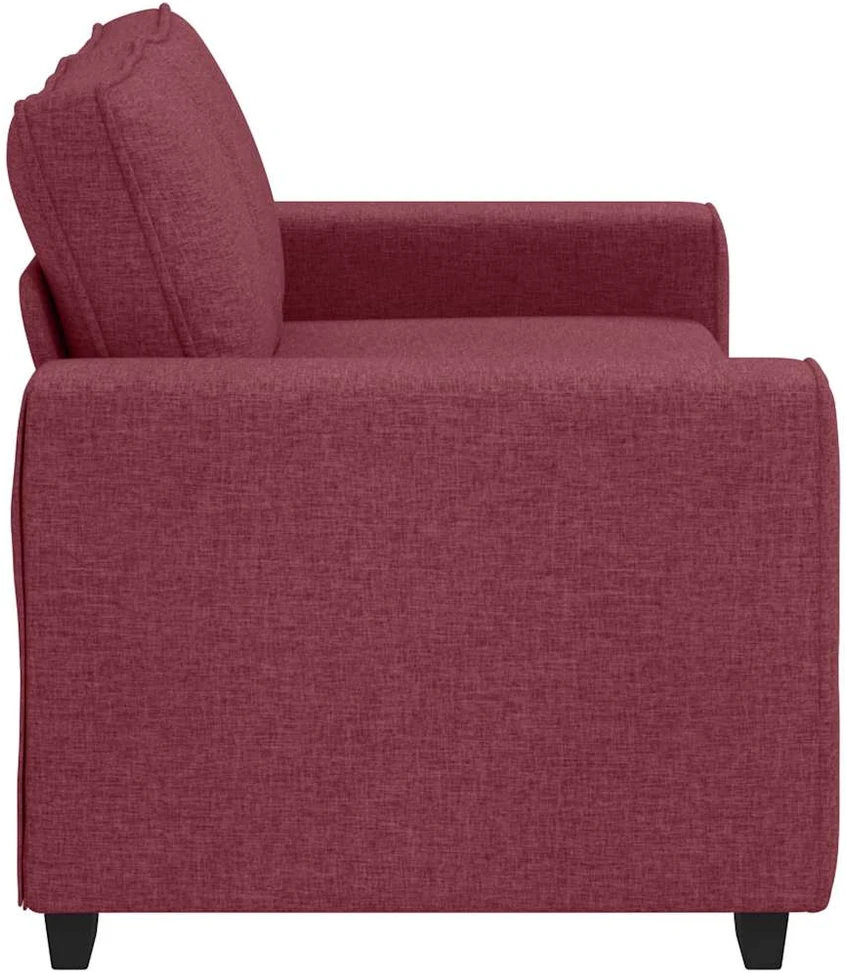 Dvivietė sofa, vyno raudonumo, 180x77x82 cm, audinys