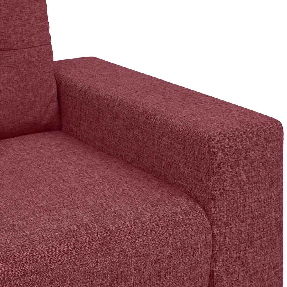 Dvivietė sofa, vyno raudonumo, 180x77x82 cm, audinys
