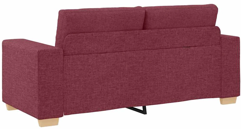 Dvivietė sofa, vyno raudonumo, 180x77x82 cm, audinys