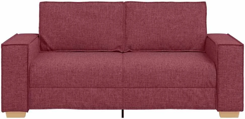 Dvivietė sofa, vyno raudonumo, 180x78x84 cm, audinys