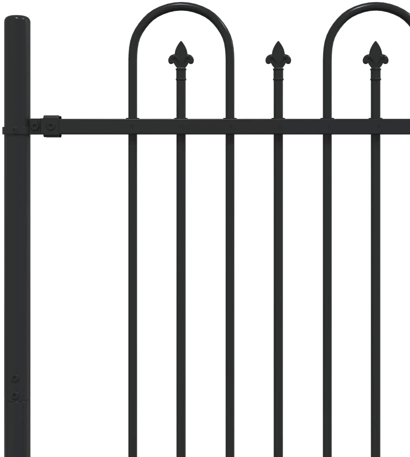 Dygliuota arkinė tvora DRONTEN 200 x 150 cm Juoda