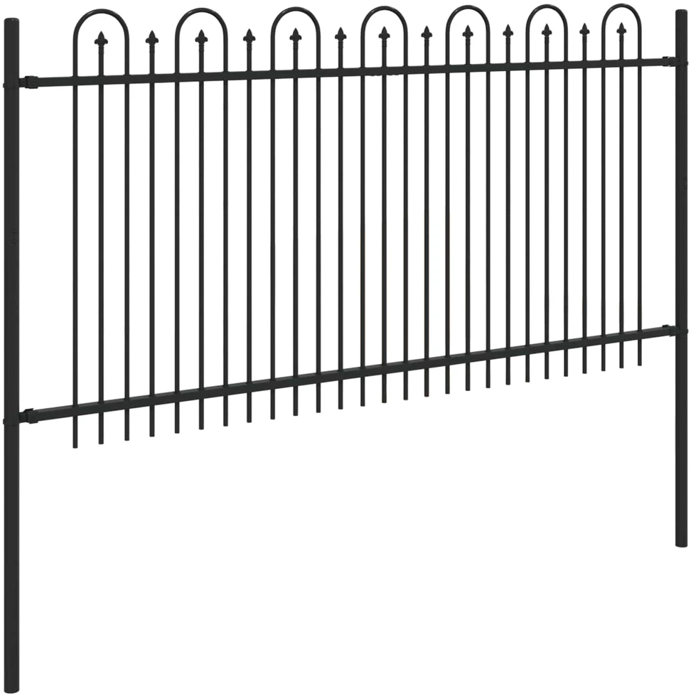 Dygliuota arkinė tvora DRONTEN 200 x 150 cm Juoda
