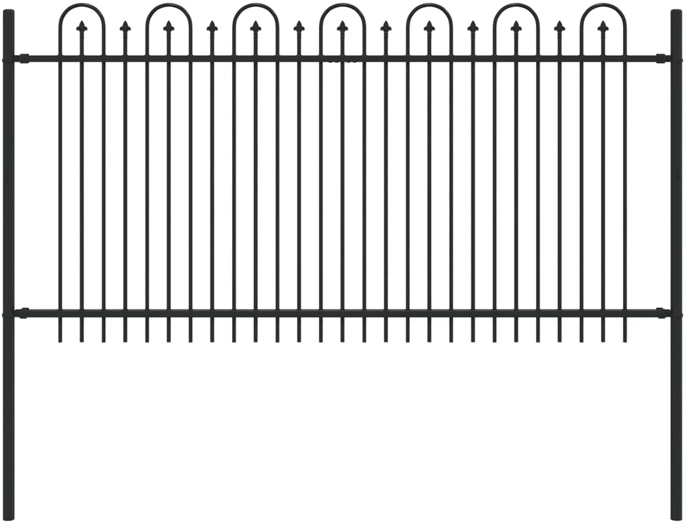 Dygliuota arkinė tvora DRONTEN 200 x 150 cm Juoda