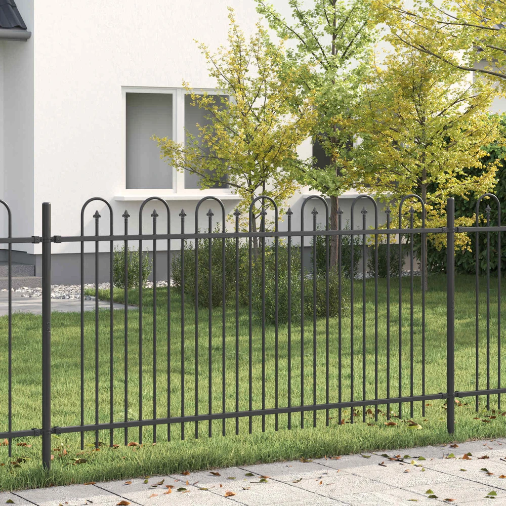 Dygliuota arkinė tvora DRONTEN 200 x 150 cm Juoda