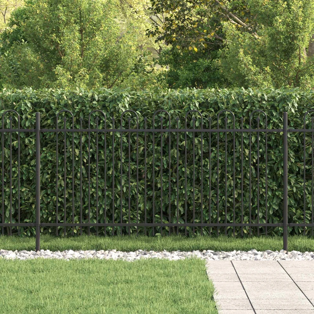 Dygliuota arkinė tvora DRONTEN 200 x 150 cm Juoda