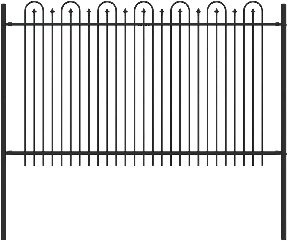 Dygliuota arkinė tvora DRONTEN 200 x 166 cm Juoda