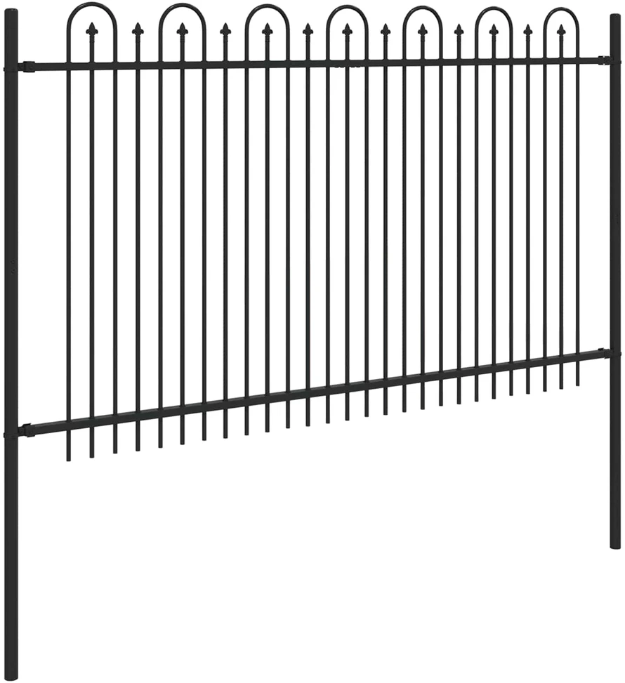 Dygliuota arkinė tvora DRONTEN 200 x 166 cm Juoda