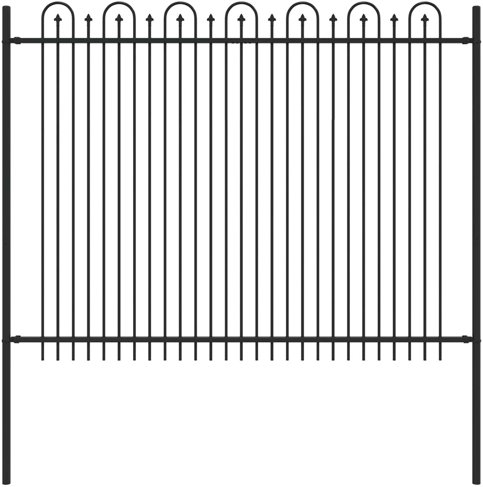 Dygliuota arkinė tvora DRONTEN 200 x 200 cm Juoda