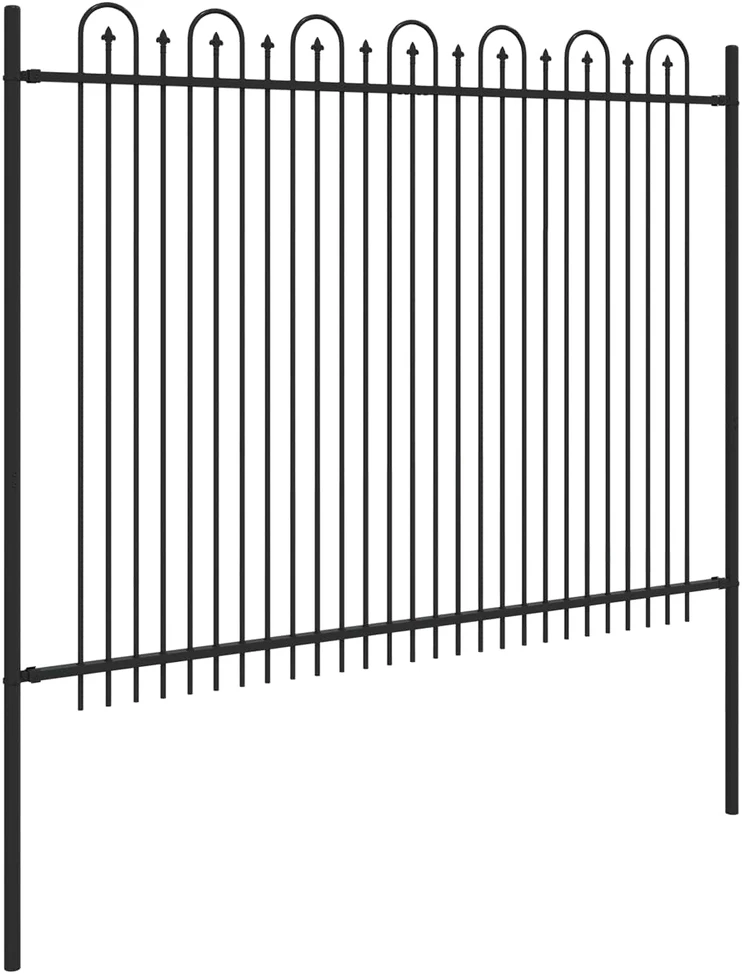 Dygliuota arkinė tvora DRONTEN 200 x 200 cm Juoda