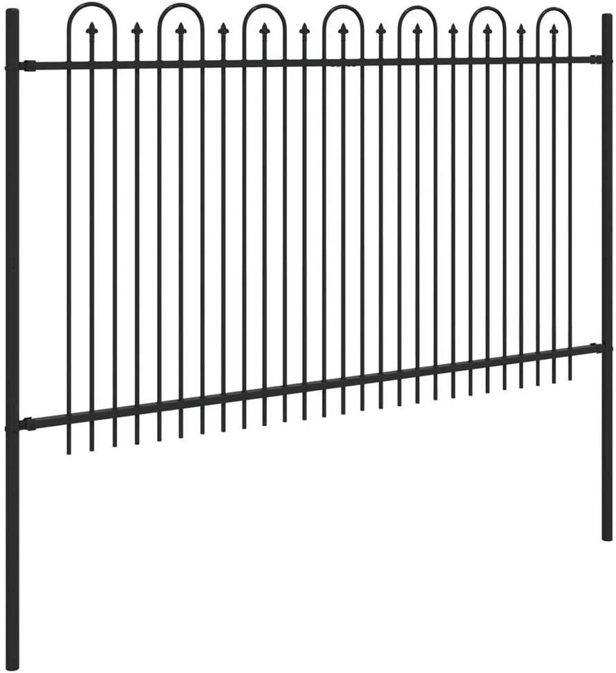 Dygliuota arkinė tvora DRONTEN 200 x 166 cm Juoda