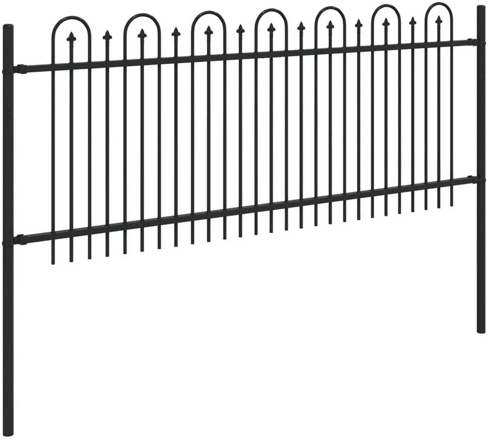 Dygliuota arkinė tvora DRONTEN 200 x 130 cm Juoda