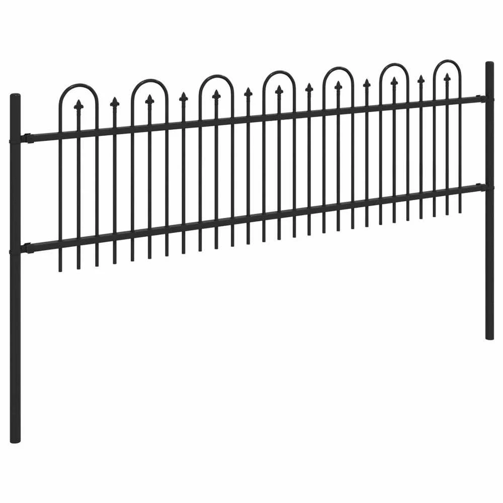 Dygliuota arkinė tvora DRONTEN 200 x 110 cm Juoda