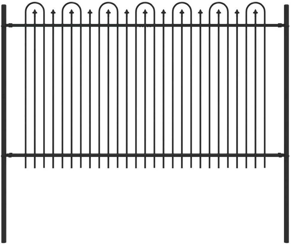 Dygliuota arkinė tvora DRONTEN 200 x 166 cm Juoda