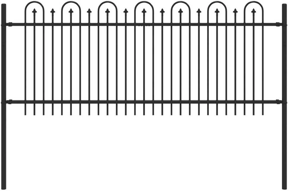 Dygliuota arkinė tvora DRONTEN 200 x 130 cm Juoda