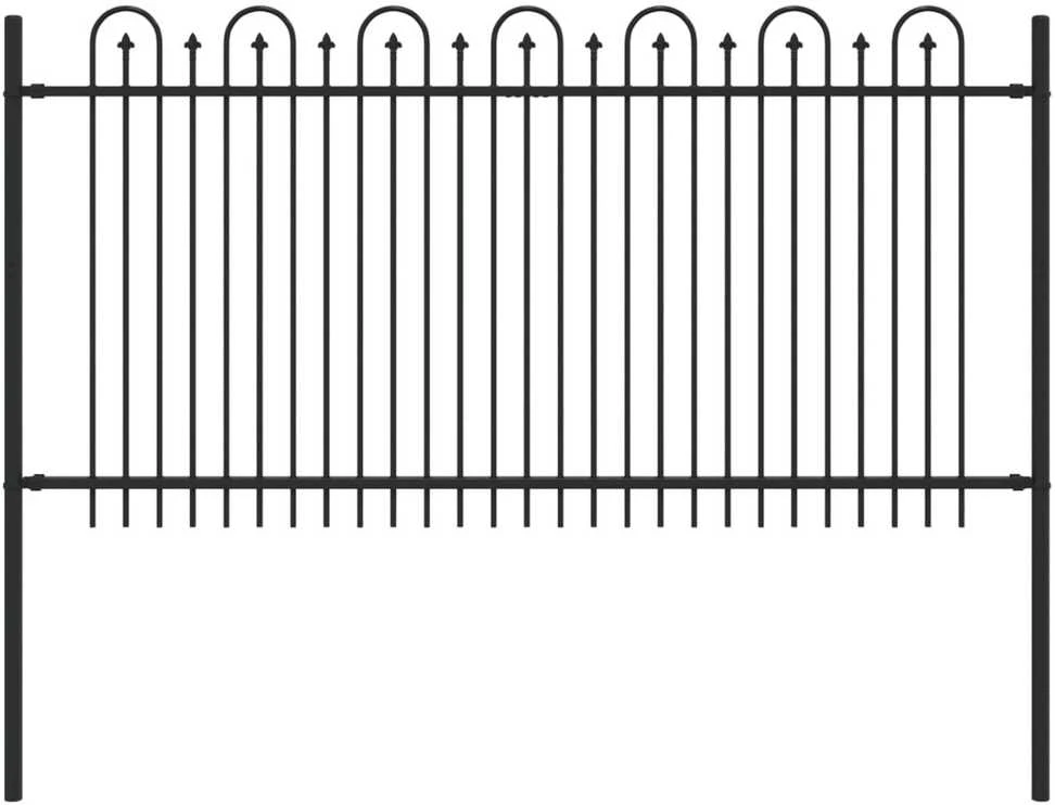 Dygliuota arkinė tvora DRONTEN 200 x 150 cm Juoda