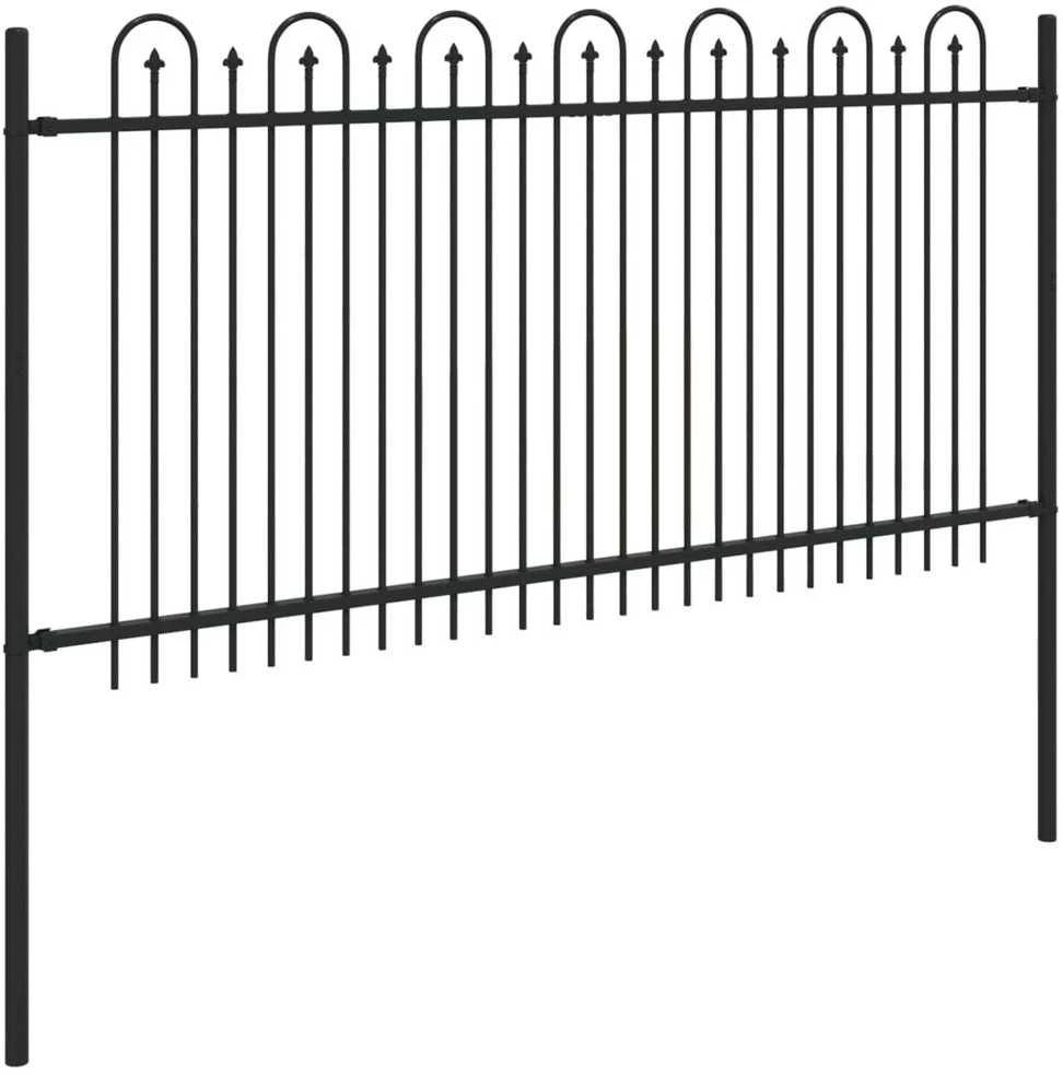 Dygliuota arkinė tvora DRONTEN 200 x 150 cm Juoda