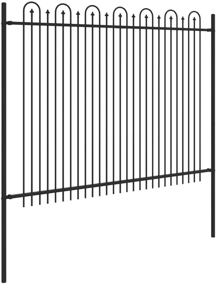 Dygliuota arkinė tvora DRONTEN 200 x 200 cm Juoda