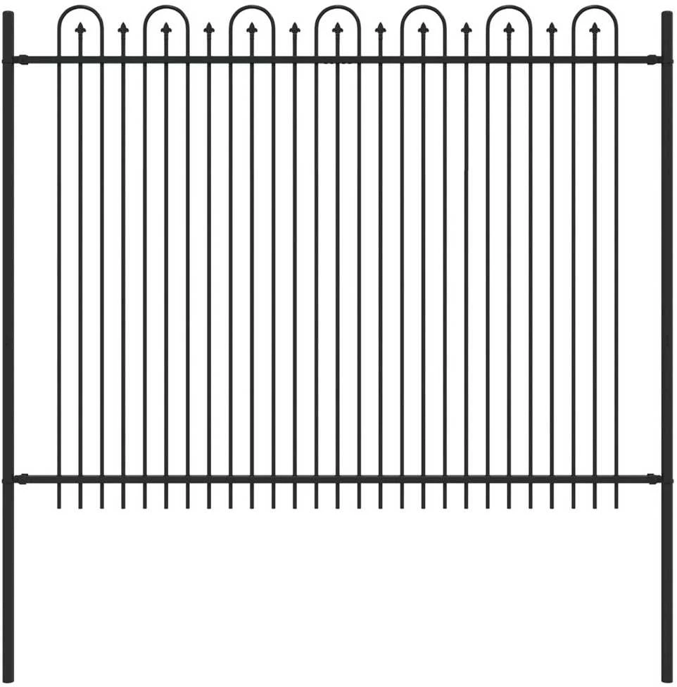 Dygliuota arkinė tvora DRONTEN 200 x 200 cm Juoda