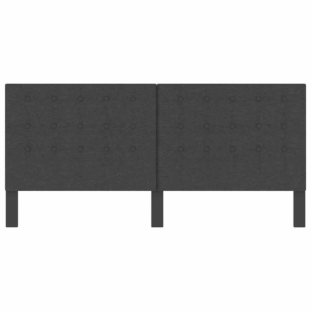 Dygsniuotas galvūgalis, tamsiai pilkas, 200x200cm, audinys