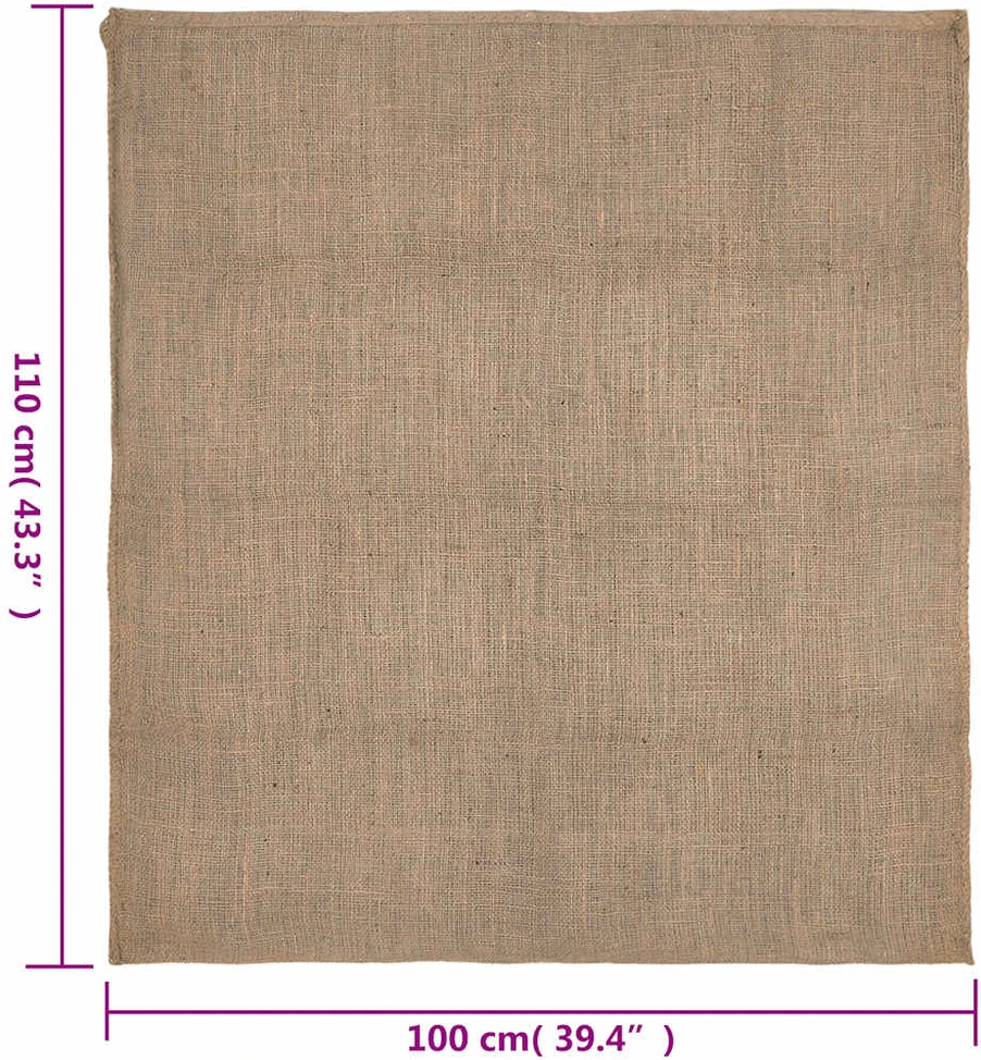 Džiuto maišai, 10vnt., 100x110cm, 100% džiutas, 220 g/m²