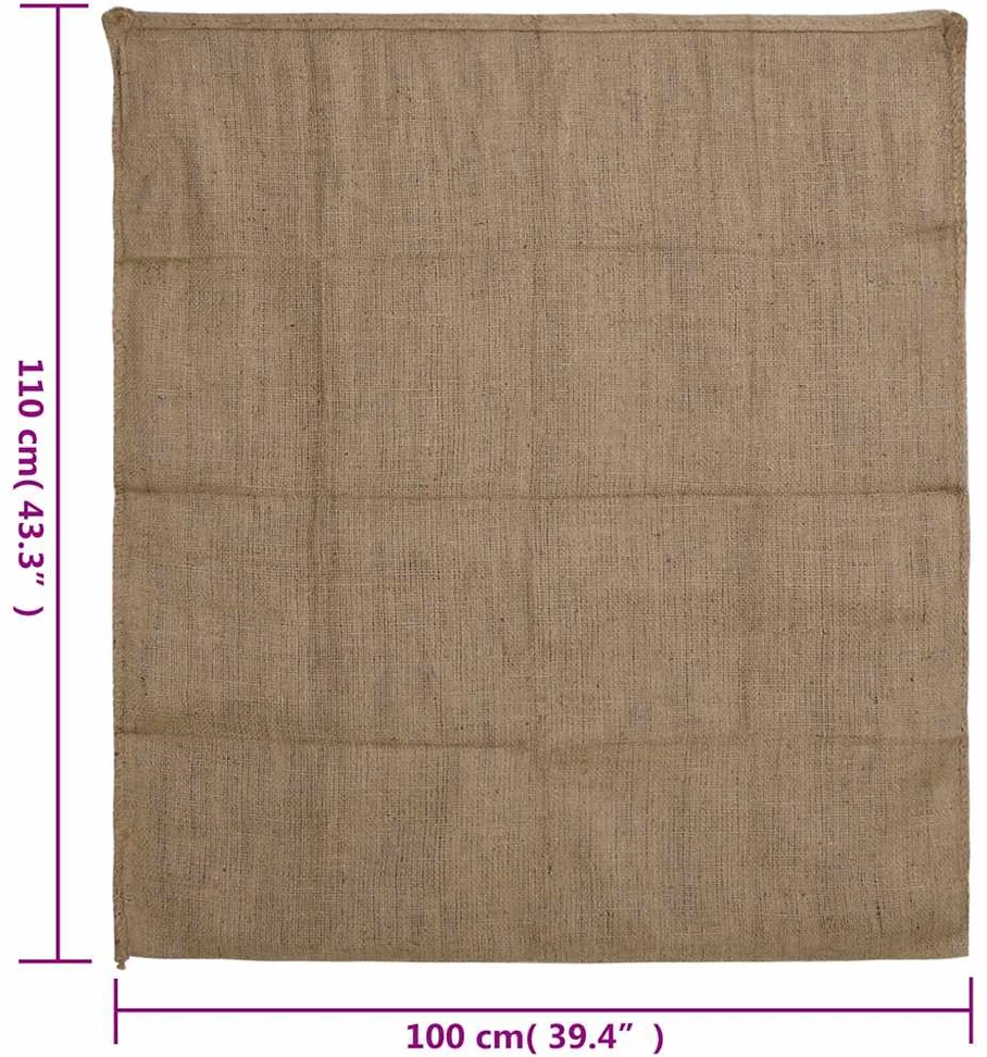 Džiuto maišai, 30vnt., 100x110cm, 100% džiutas, 340 g/m²