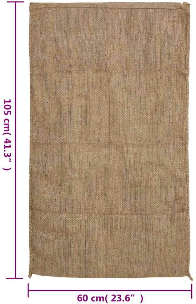 Džiuto maišai, 30vnt., 60x105cm, 100% džiutas, 340 g/m²
