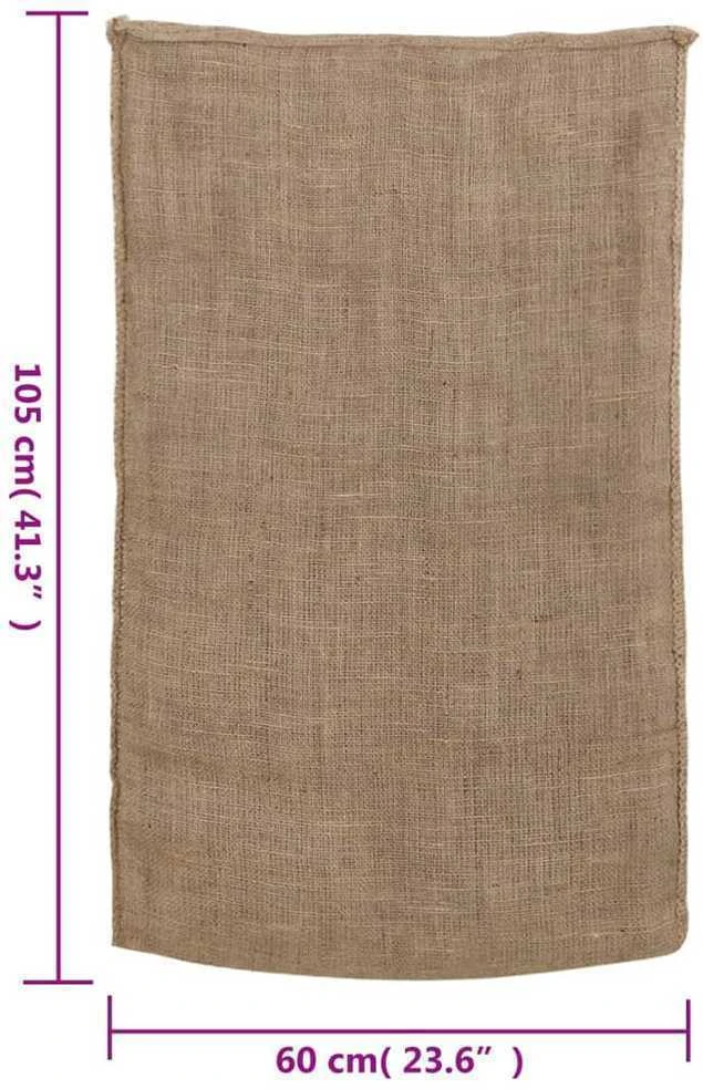 Džiuto maišai, 30vnt., 60x105cm, 100% džiutas, 220 g/m²