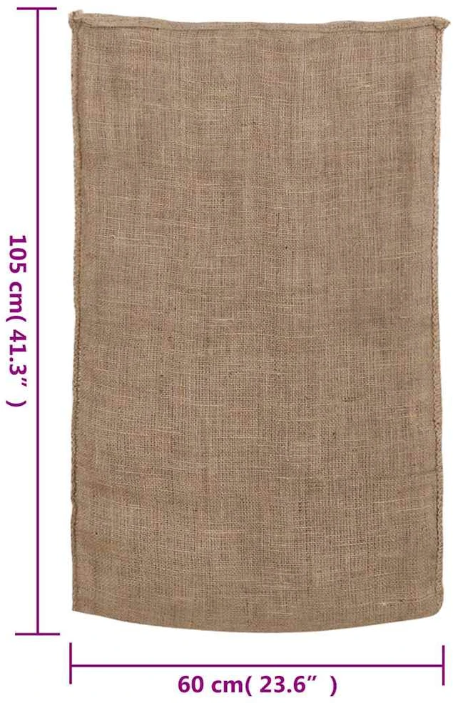 Džiuto maišai, 30vnt., 60x105cm, 100% džiutas, 220 g/m²