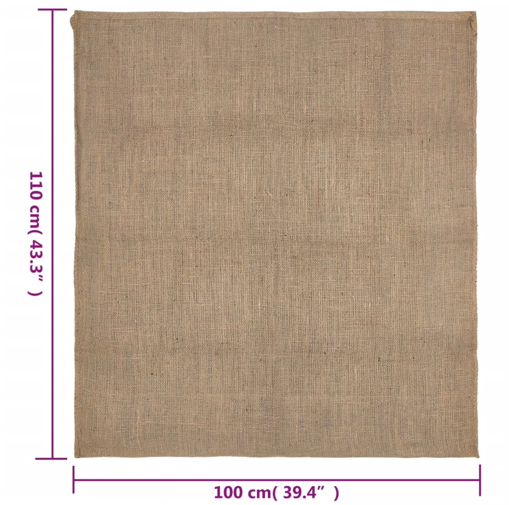 Džiuto maišai, 5vnt., 100x110cm, 100% džiutas, 220 g/m²