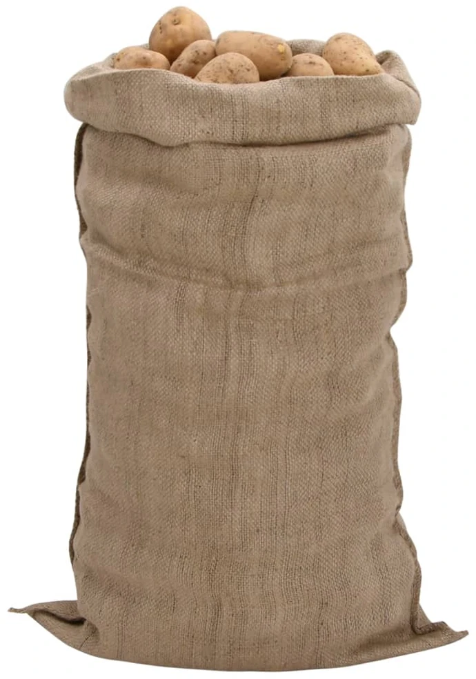 Džiuto maišai, 5vnt., 65x135cm, 100% džiutas, 340 g/m²