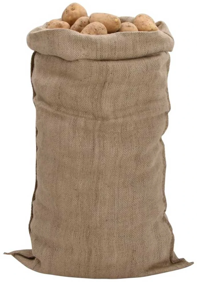 Džiuto maišai, 5vnt., 65x135cm, 100% džiutas, 340 g/m²