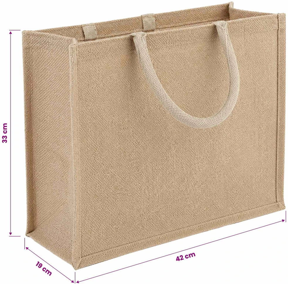Džiuto piniginės 10 Natūrali 42 x 33 x 19 cm 100% Tossa Džiutas