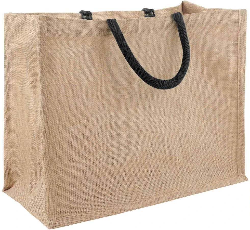 Džiuto piniginės 10 Natūrali ir juoda 42 x 33 x 19 cm
