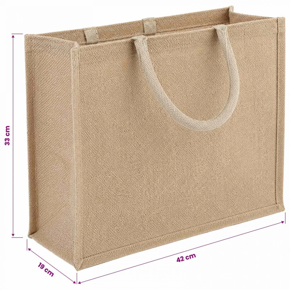 Džiuto piniginės 10 Natūrali 42 x 33 x 19 cm 100% Tossa Džiutas