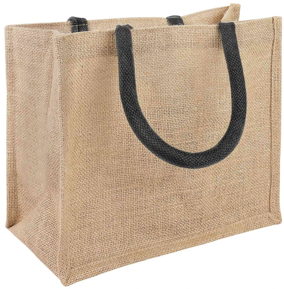 Džiuto piniginės 10 Natūrali ir juoda 26 x 22 x 14 cm