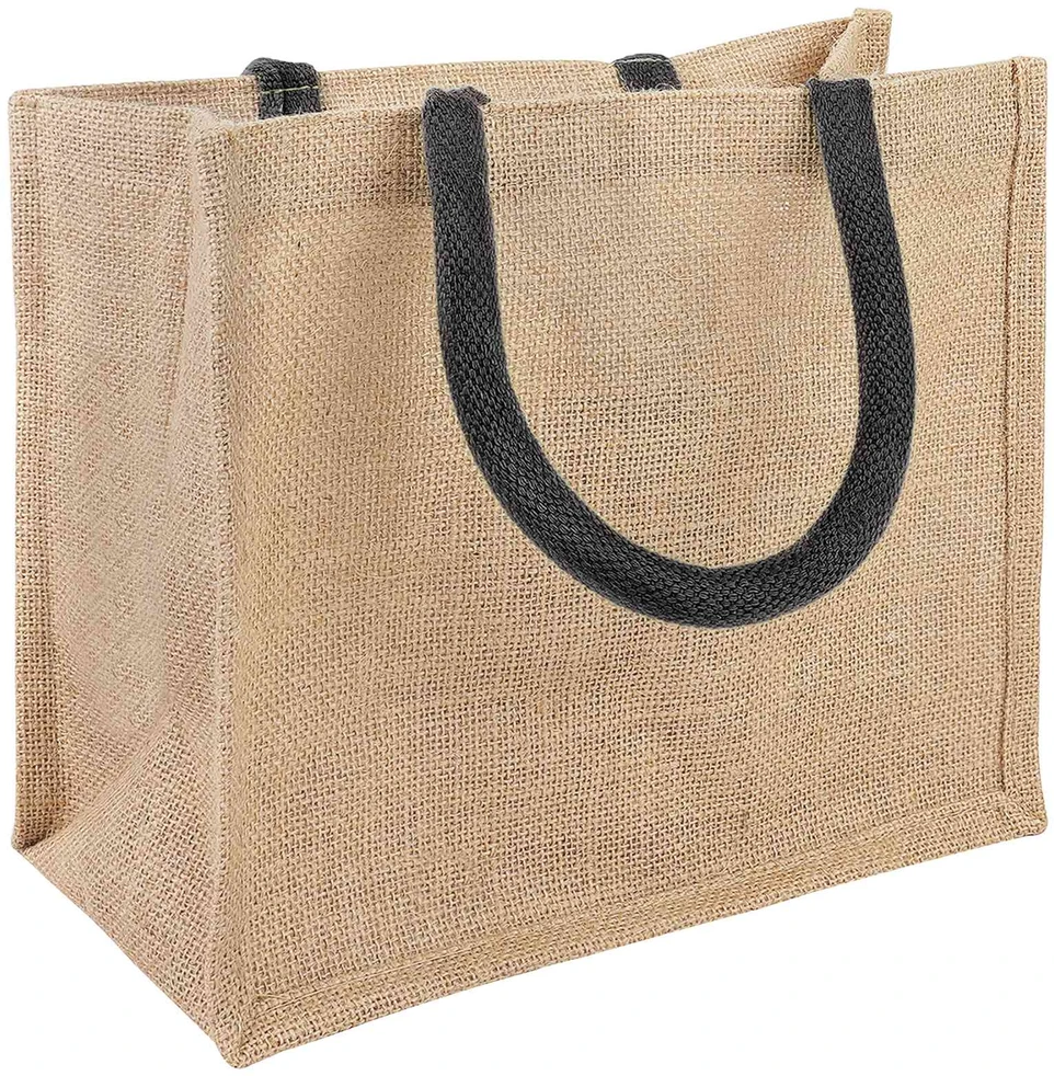 Džiuto piniginės 5 Natūrali ir juoda 26 x 22 x 14 cm