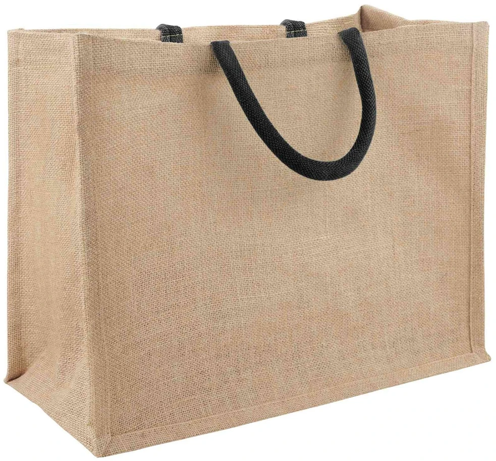 Džiuto piniginės 50 Natūrali ir juoda 42 x 33 x 19 cm