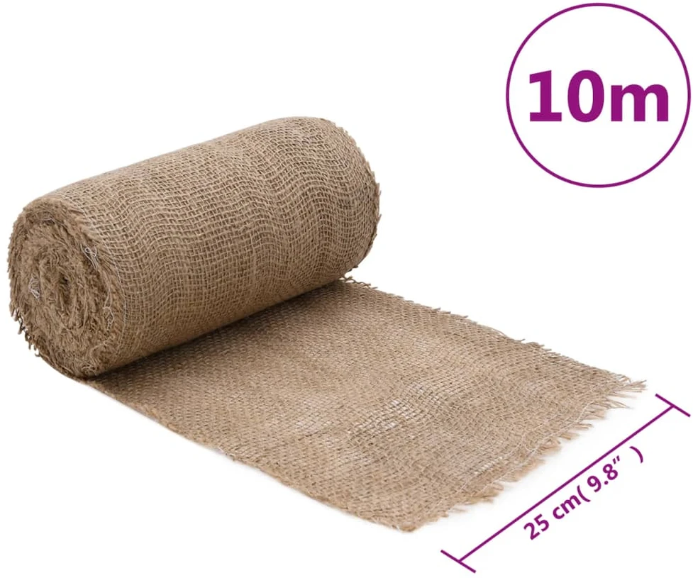 Džiuto ritinys, 0,25x10m, 100% džiutas, 200 g/m²