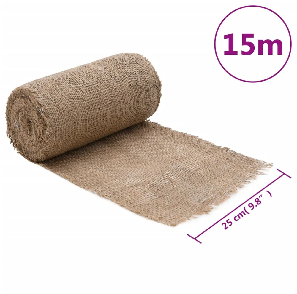 Džiuto ritinys, 0,25x15m, 100% džiutas, 200 g/m²