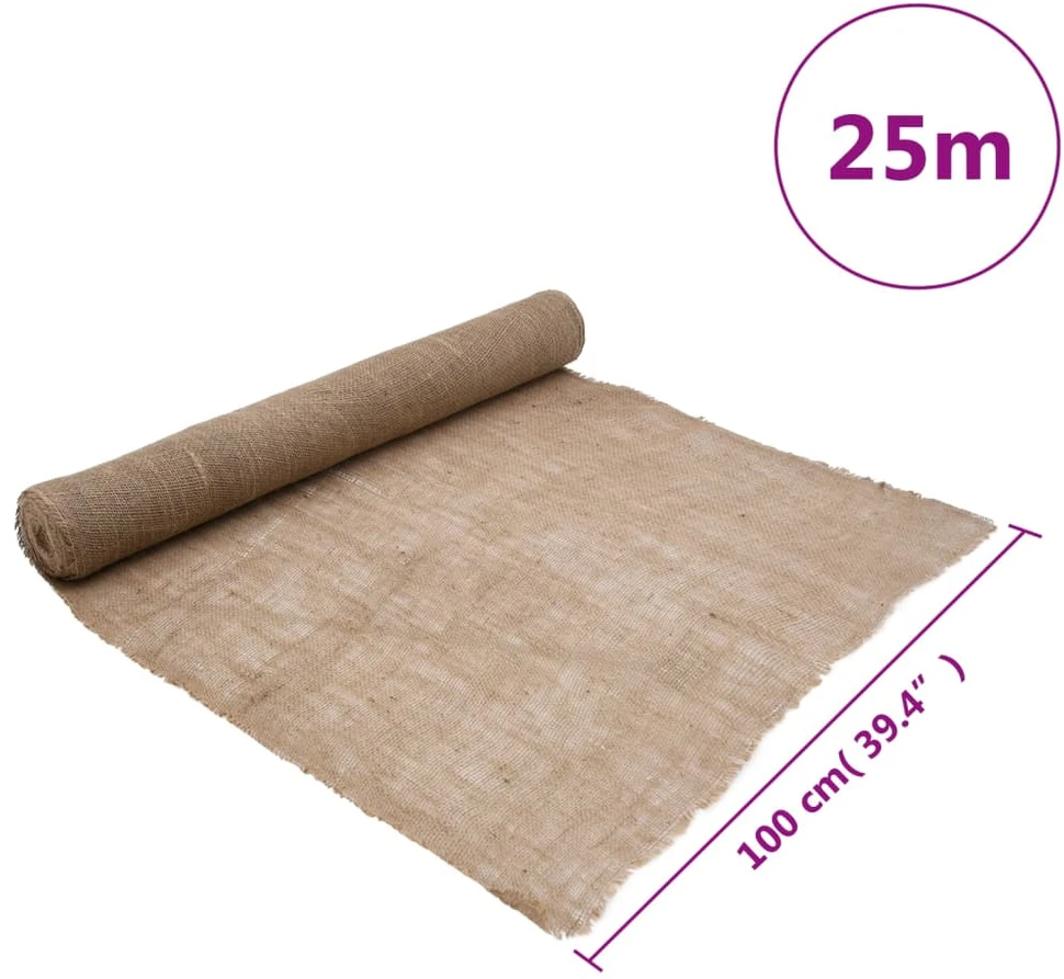 Džiuto ritinys, 1x25m, 100% džiutas, 200 g/m²