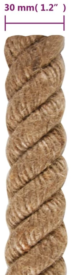 Džiuto virvė, 10 m ilgio, 30 mm storio