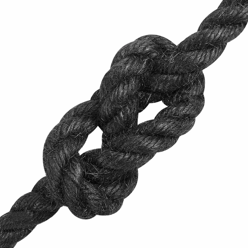 Džiuto virvė 10 mm Juoda 100% Tossa jutas