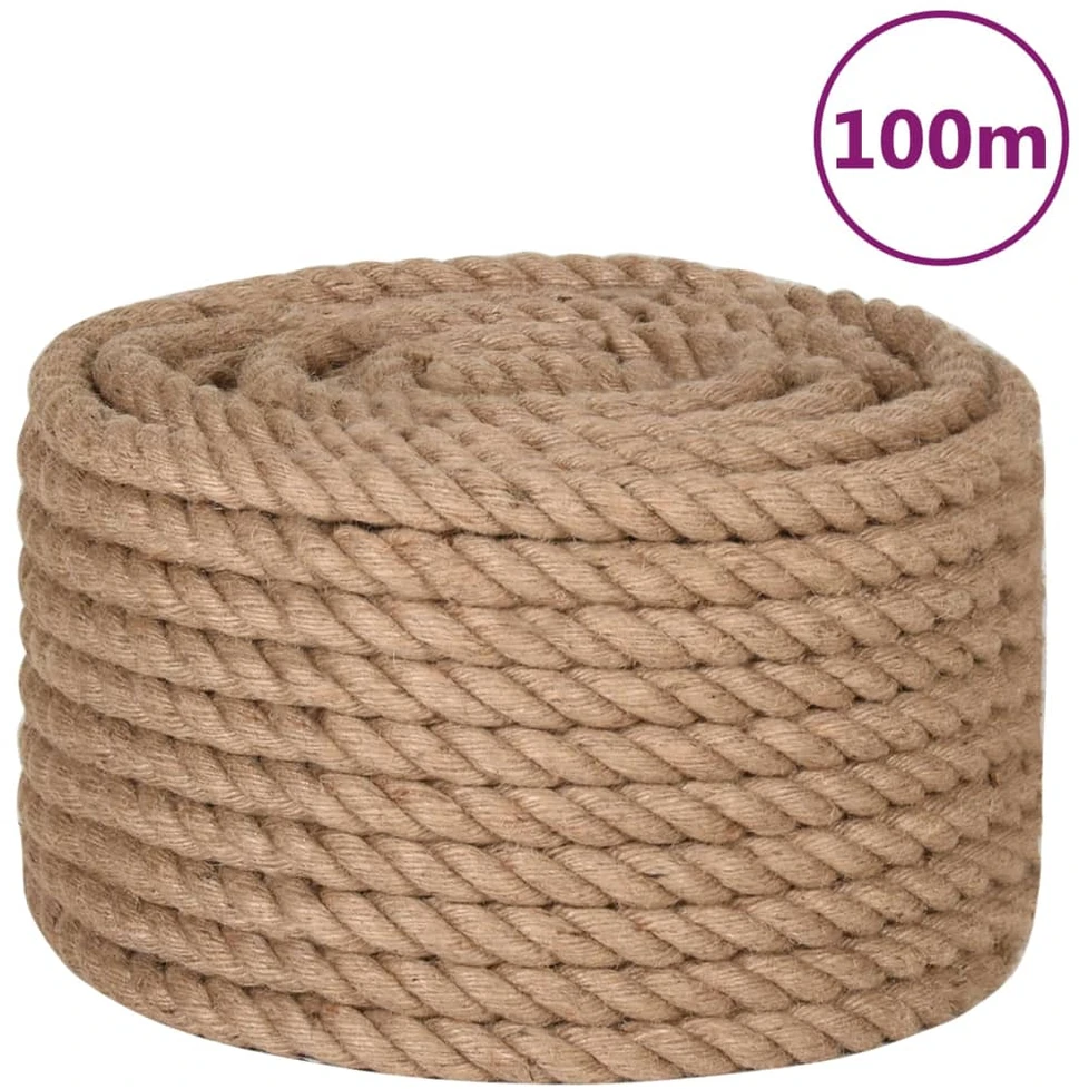 Džiuto virvė, 100 m ilgio, 16 mm storio